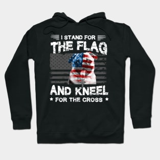 Pugs Dog Stand For The Flag Kneel For Fallen Hoodie